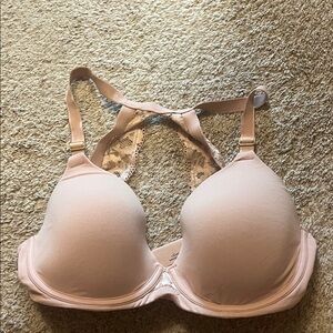 Pink Soma Embraceable Racerback Bra with Lace Accent 36DDD